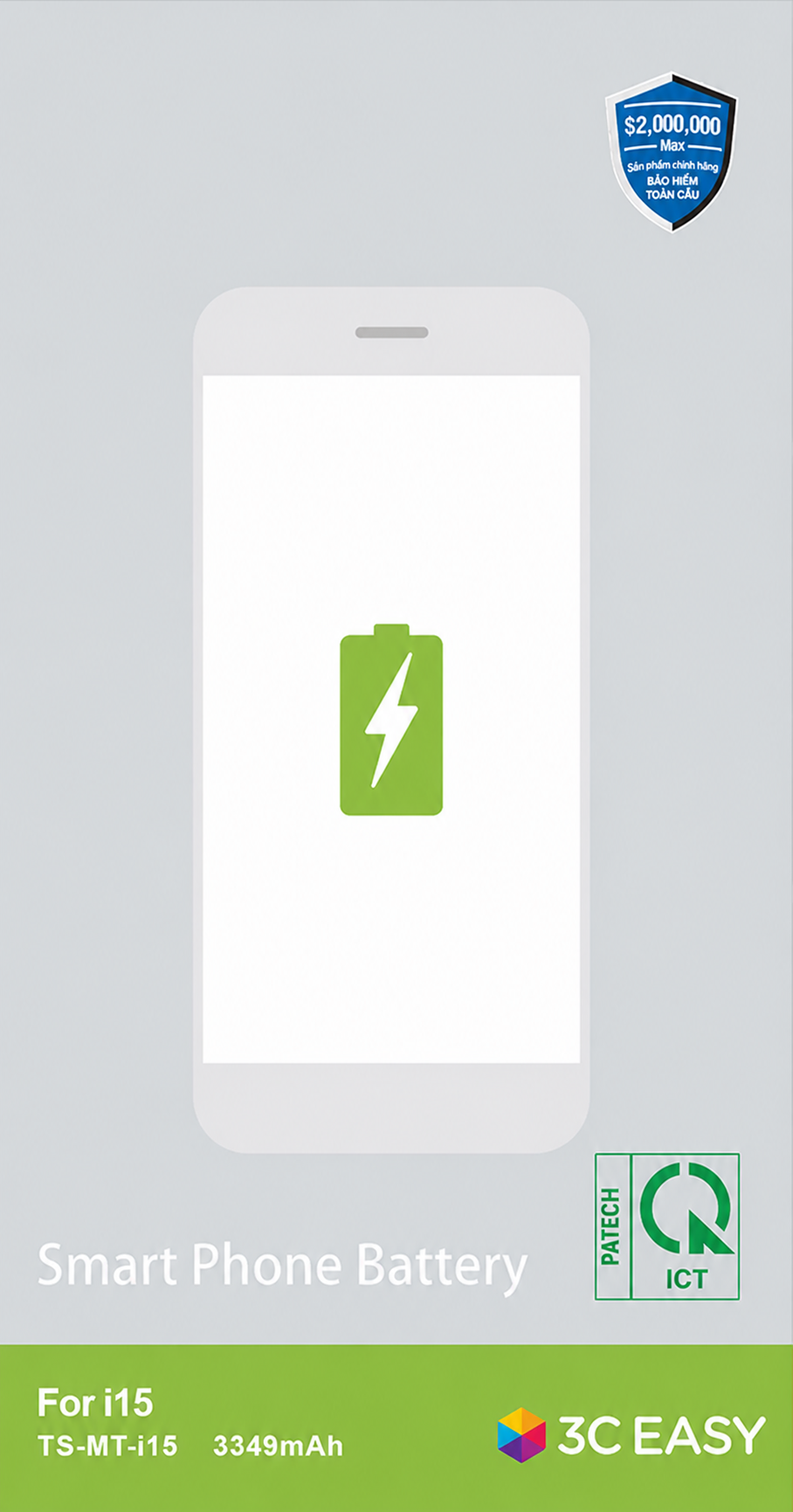 Thay Pin Pisen dung lượng chuẩn Iphone 15