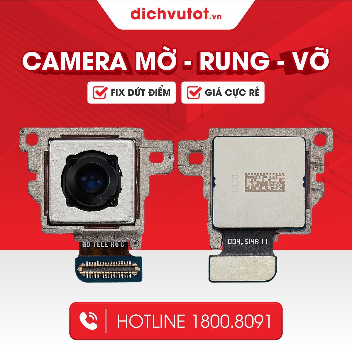 Giới thiệu dịch vụ thay camera sau iPhone tại Dịch Vụ Tốt